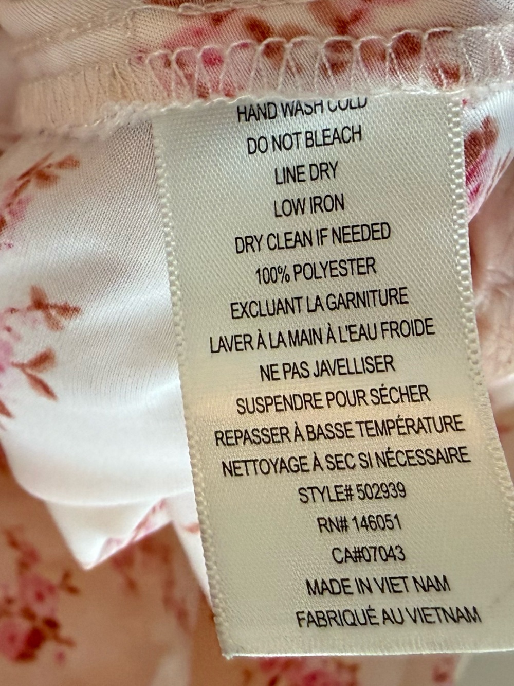 Monteau lingerie style slip floral cottagecore Dress size M - Picture 5 of 5